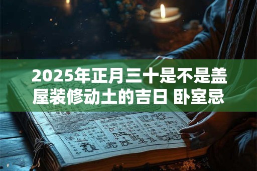 2025年正月三十是不是盖屋装修动土的吉日 卧室忌讳的颜色