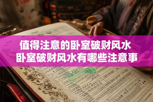 值得注意的卧室破财风水 卧室破财风水有哪些注意事项