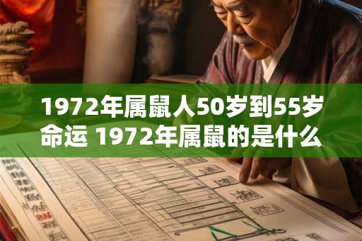 1972年属鼠人50岁到55岁命运 1972年属鼠的是什么命
