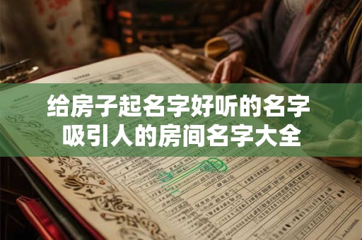 给房子起名字好听的名字 吸引人的房间名字大全
