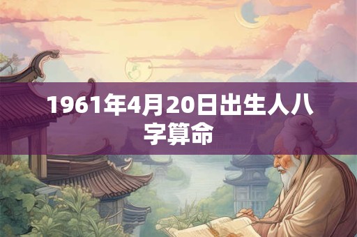 1961年4月20日出生人八字算命