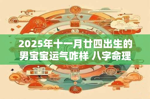 2025年十一月廿四出生的男宝宝运气咋样 八字命理详解