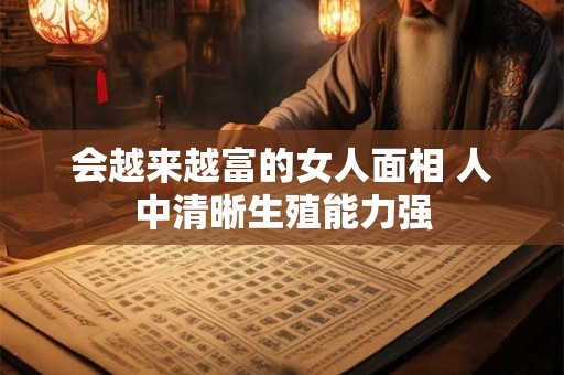会越来越富的女人面相 人中清晰生殖能力强