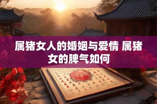 属猪女人的婚姻与爱情 属猪女的脾气如何