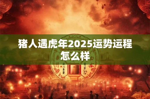 猪人遇虎年2025运势运程怎么样