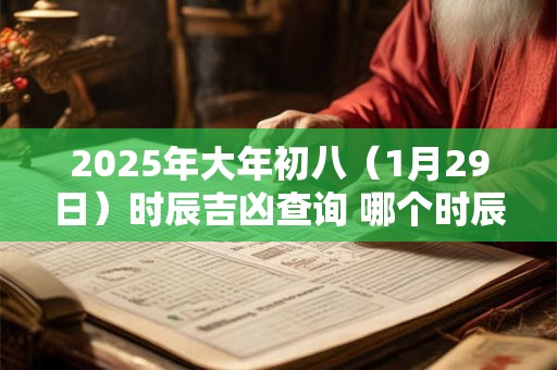 2026年大年初八（1月29日）时辰吉凶查询 哪个时辰最好