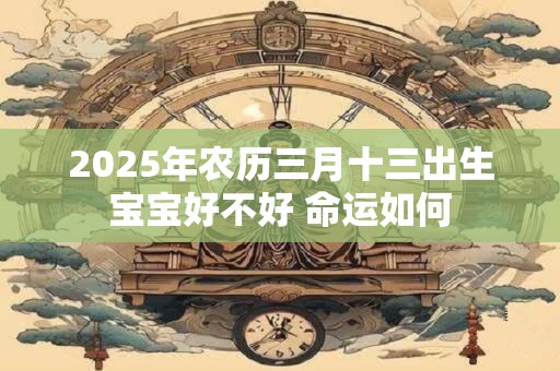 2025年农历三月十三出生宝宝好不好 命运如何