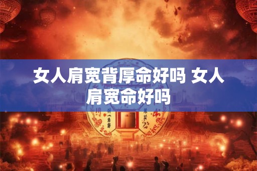 女人肩宽背厚命好吗 女人肩宽命好吗