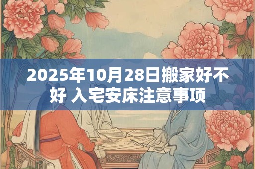 2025年10月28日搬家好不好 入宅安床注意事项