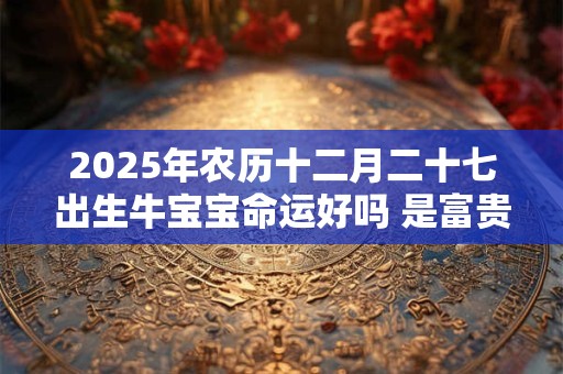 2025年农历十二月二十七出生牛宝宝命运好吗 是富贵命吗