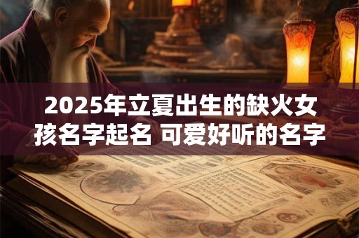 2025年立夏出生的缺火女孩名字起名 可爱好听的名字