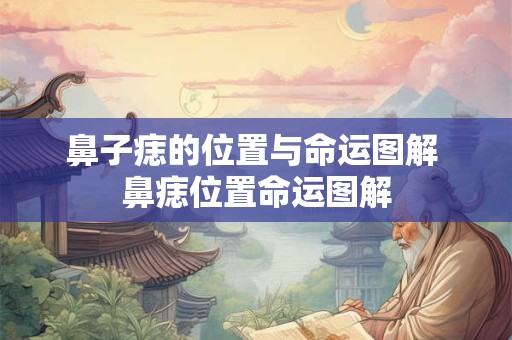 鼻子痣的位置与命运图解 鼻痣位置命运图解
