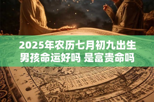 2025年农历七月初九出生男孩命运好吗 是富贵命吗