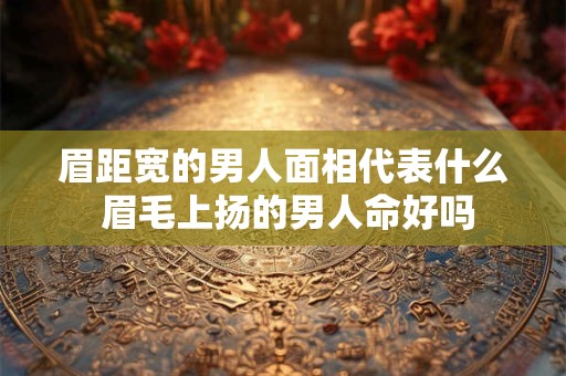 眉距宽的男人面相代表什么 眉毛上扬的男人命好吗