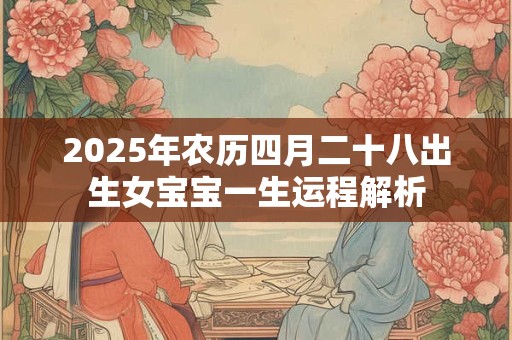 2025年农历四月二十八出生女宝宝一生运程解析 2025年农历四月二十八出生女宝宝一生运程解析