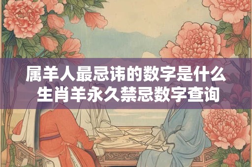 属羊人最忌讳的数字是什么 生肖羊永久禁忌数字查询