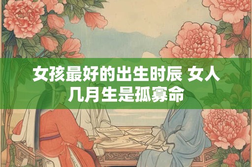 女孩最好的出生时辰 女人几月生是孤寡命 女孩最好的出生时辰 女人几月生是孤寡命