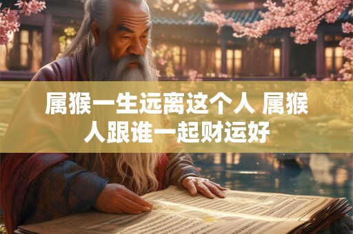 属猴一生远离这个人 属猴人跟谁一起财运好