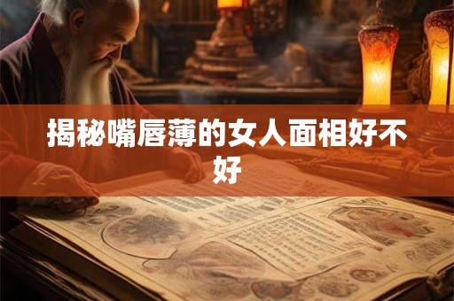 揭秘嘴唇薄的女人面相好不好
