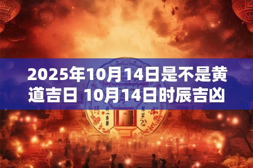 2026年10月14日是不是黄道吉日 10月14日时辰吉凶 2026年10月14日是不是黄道吉日 10月14日时辰吉凶