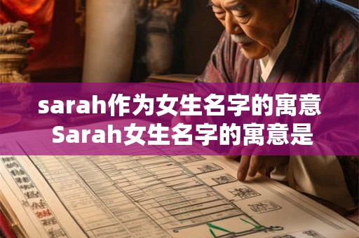 详细阅读:sarah作为女生名字的寓意 Sarah女生名字的寓意是什么 sarah作为女生名字的寓意 Sarah女生名字的寓意是什么