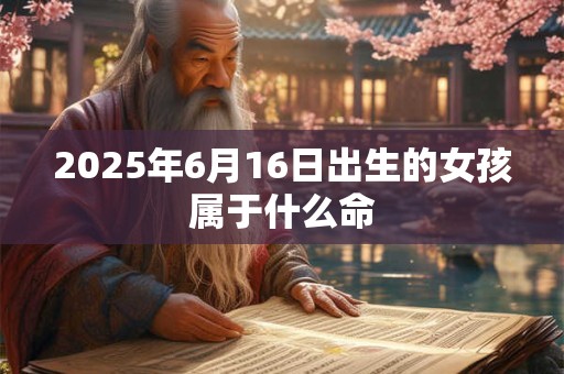2025年6月16日出生的女孩属于什么命