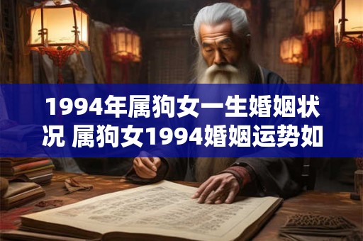 1994年属狗女一生婚姻状况 属狗女1994婚姻运势如何