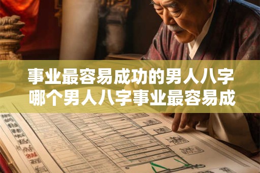 事业最容易成功的男人八字 哪个男人八字事业最容易成功