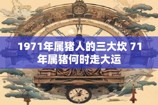1971年属猪人的三大坎 71年属猪何时走大运