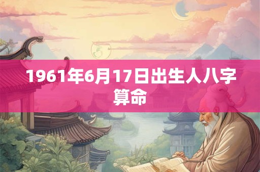 1961年6月17日出生人八字算命