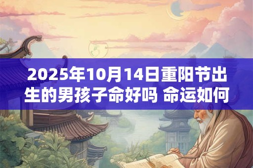 2025年10月14日重阳节出生的男孩子命好吗 命运如何