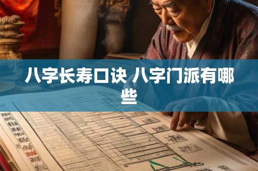 八字长寿口诀 八字门派有哪些