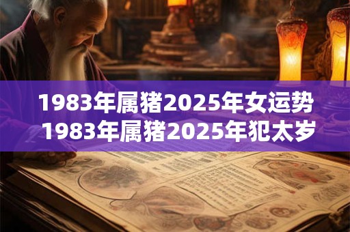 1983年属猪2026年女运势 1983年属猪2026年犯太岁吗