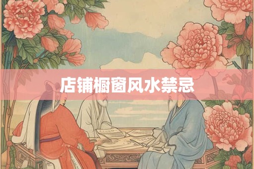 店铺橱窗风水禁忌