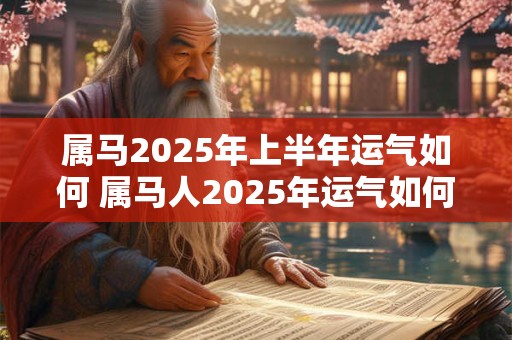 属马2025年上半年运气如何 属马人2025年运气如何