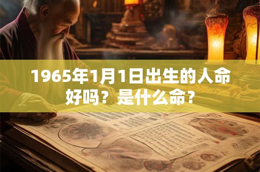 1965年1月1日出生的人命好吗？是什么命？