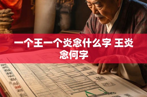 一个王一个炎念什么字 王炎念何字