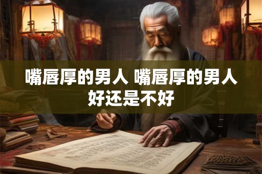 嘴唇厚的男人 嘴唇厚的男人好还是不好