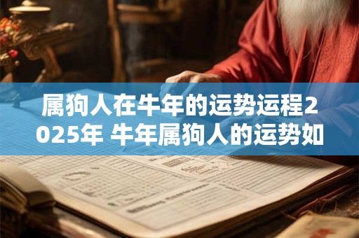 属狗人在牛年的运势运程2025年 牛年属狗人的运势如何