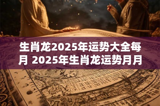 生肖龙2025年运势大全每月 2025年生肖龙运势月月详解