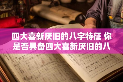 四大喜新厌旧的八字特征 你是否具备四大喜新厌旧的八字特征