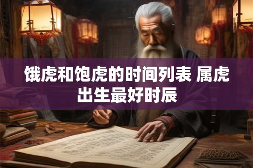 饿虎和饱虎的时间列表 属虎出生最好时辰