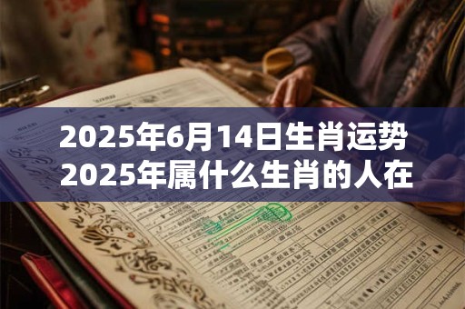 2025年6月14日生肖运势 2025年属什么生肖的人在6月14日的运势如何