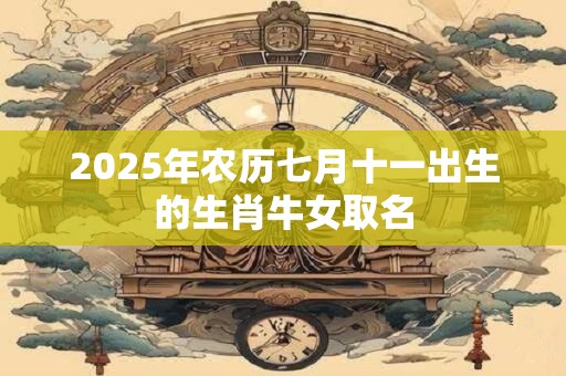 2025年农历七月十一出生的生肖牛女取名