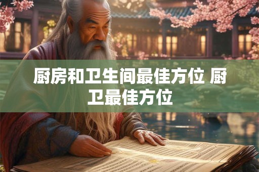 厨房和卫生间最佳方位 厨卫最佳方位