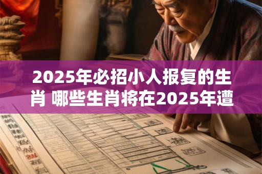 2025年必招小人报复的生肖 哪些生肖将在2025年遭遇小人报复