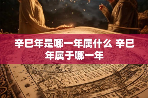 辛巳年是哪一年属什么 辛巳年属于哪一年