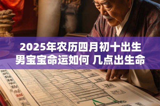 2026年农历四月初十出生男宝宝命运如何 几点出生命好