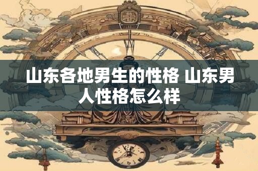 山东各地男生的性格 山东男人性格怎么样