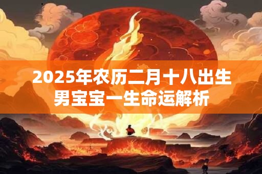 2025年农历二月十八出生男宝宝一生命运解析